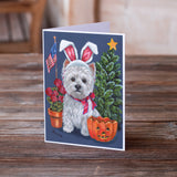 Westie for All Seasons Greeting Cards and Envelopes Pack of 8